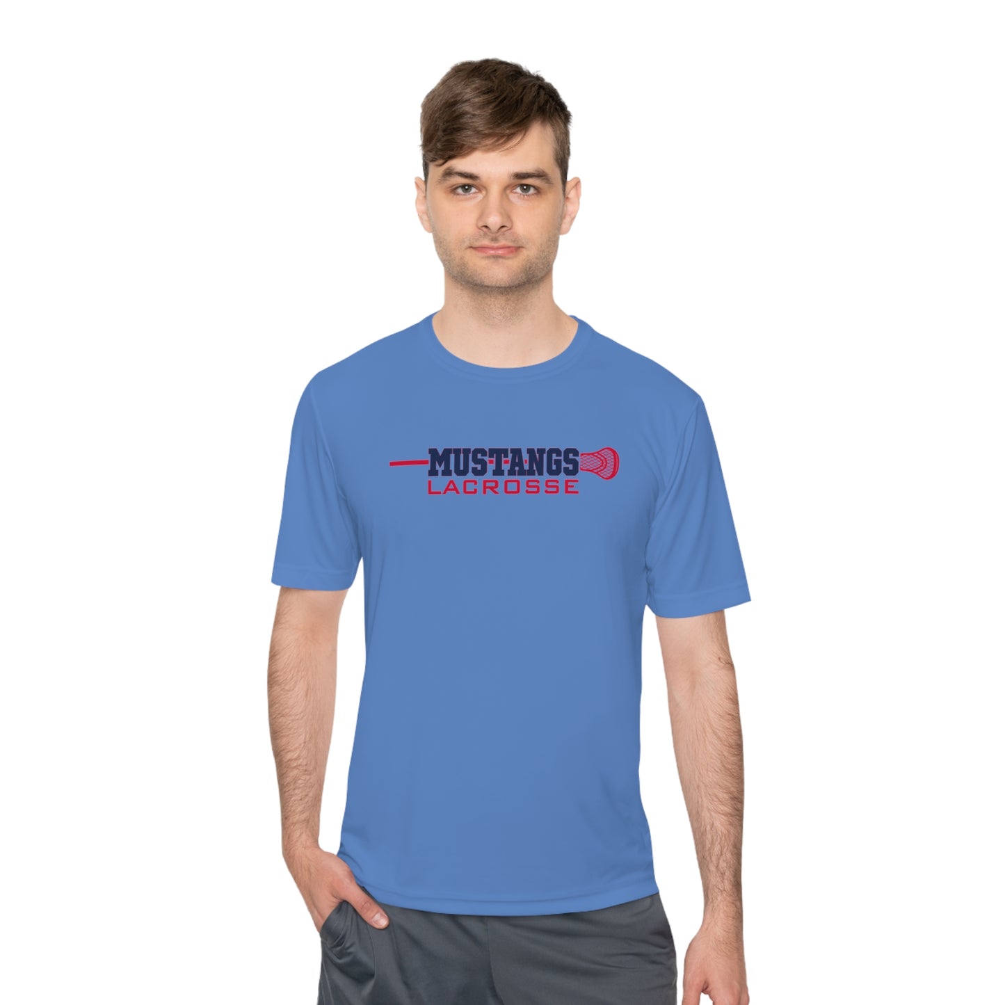 Mustangs Lacrosee Logo Sport-Tek® Tee