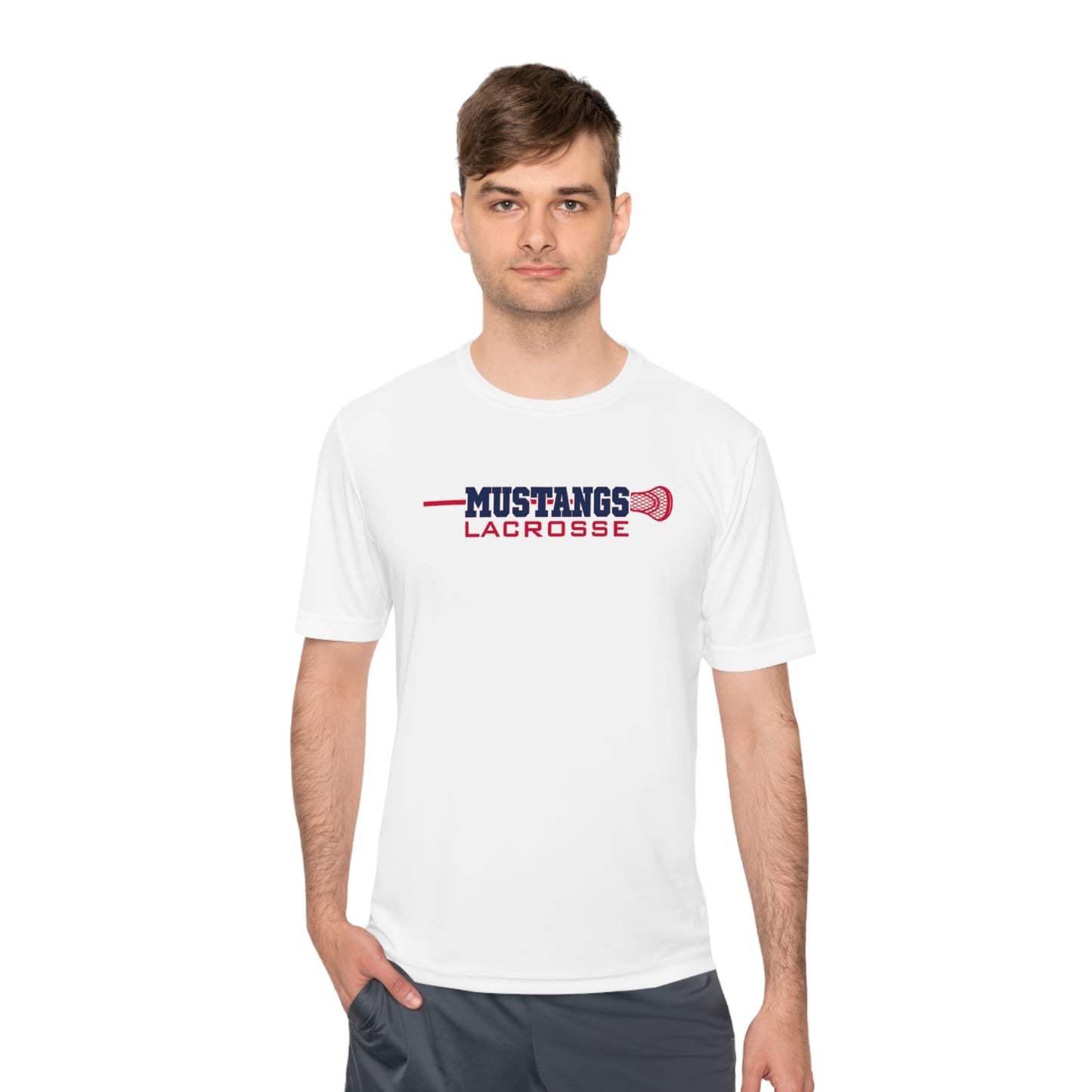Mustangs Lacrosee Logo Sport-Tek® Tee